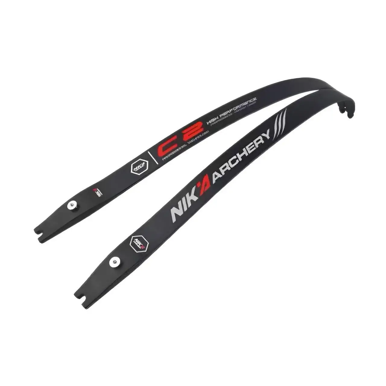 

1Pair 12-50lbs Archery Recurve Bow Limbs Carbon Fibre ILF Interface Bow Riser Competition Shooting Hunting Accessories NIKA C2