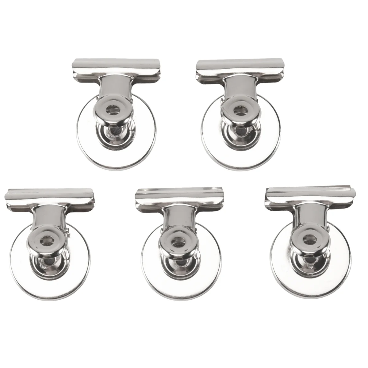 

AA14 5 шт. 3 см Магнитные зажимы-держатели для заметок на холодильник/стену, серебристые