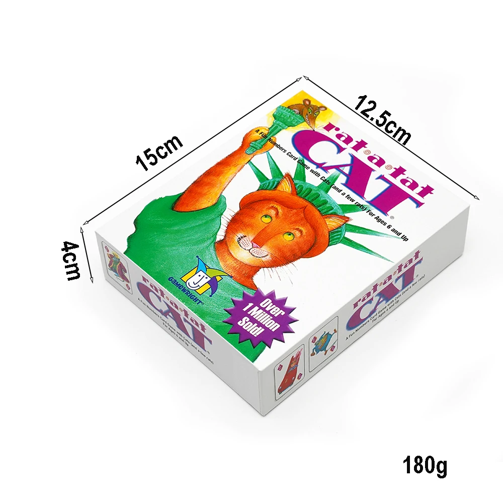 لعبة ببطاقات أرقام القط الفئران، لعبة عائلية ممتعة، لعبة فريدة من نوعها، بطاقة إشراكية، لعب تنافسية ممتعة، بطاقة أرقام قطة تات