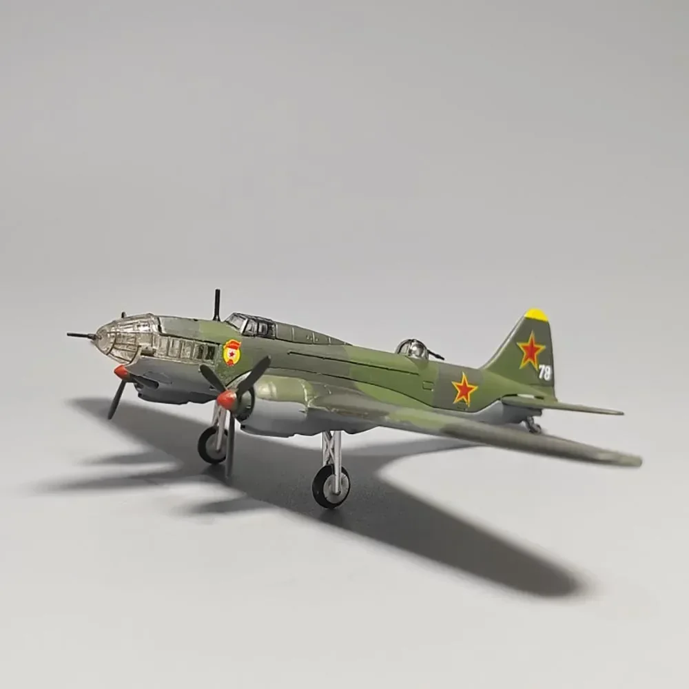 2024 Hot Sale Diecast 1: 144 Scale  Il-4 Bomber Alloy Model Simulation Military Decoration Small Collection Miniature Art Scene