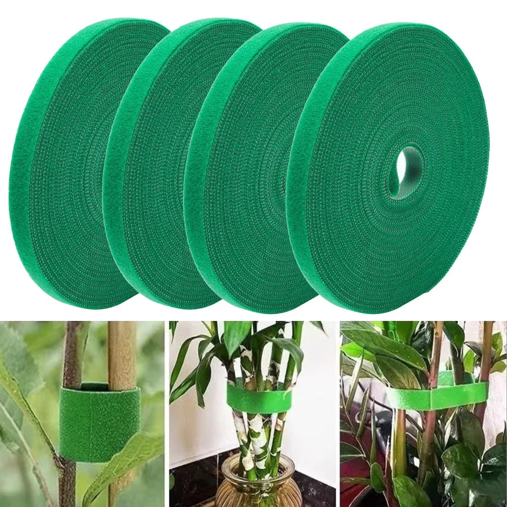 Plant Ties Reusable Garden Tape Adjustable Plant Flowers Stand Hook-and-loop Fastener Garden Care Accessories for Climbing Plant