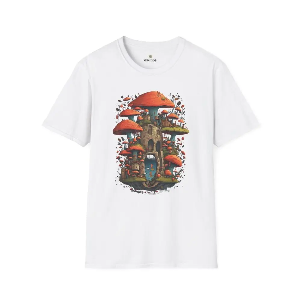 Enchanting Mushroom Kingdom Graphic T-Shirt Anime Graphic T-shirts Y2K Tops Unisex Summer Short Sleeve