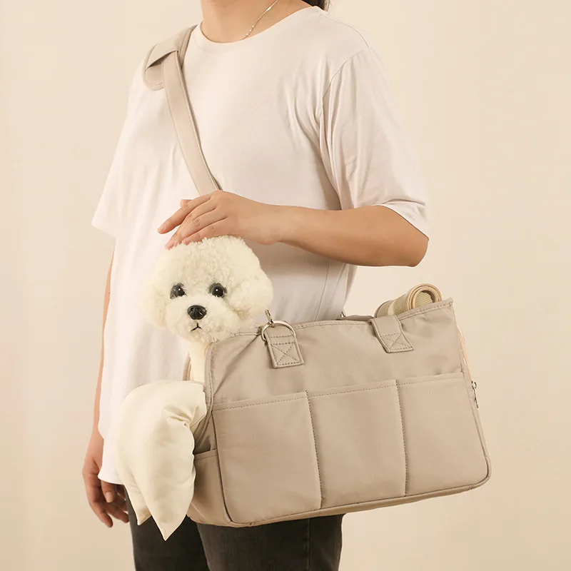 Imagem -03 - Bolsa Crossbody para Pet Bolsa Portátil para Cachorro e Gato Ninho Respirável e Confortável Suprimentos de Moda Japonês Sair