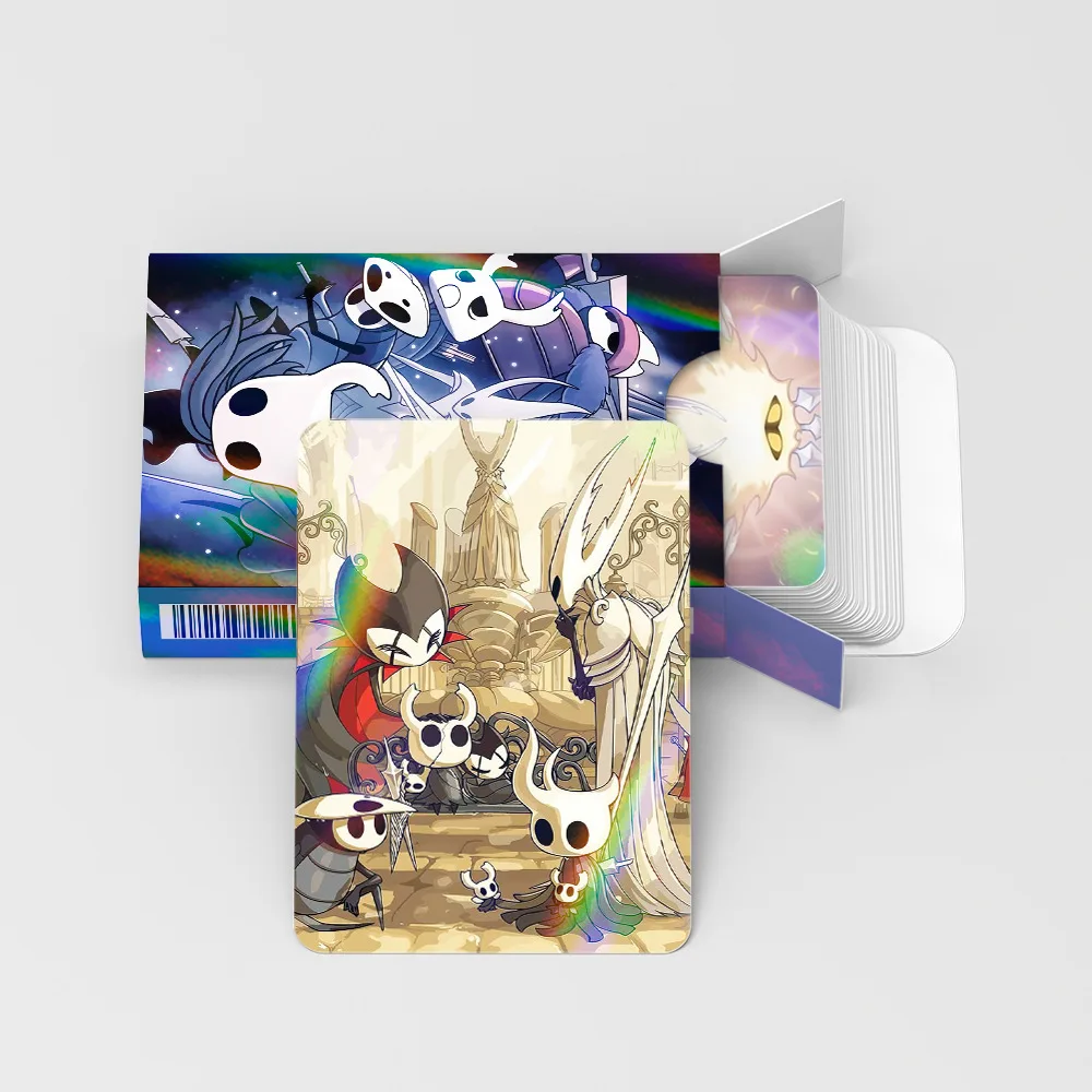 New 30 Laser Cards Hollow Knight Flash Card Action Adventure Game Photo Card Double sided LOMO Card Christmas Card