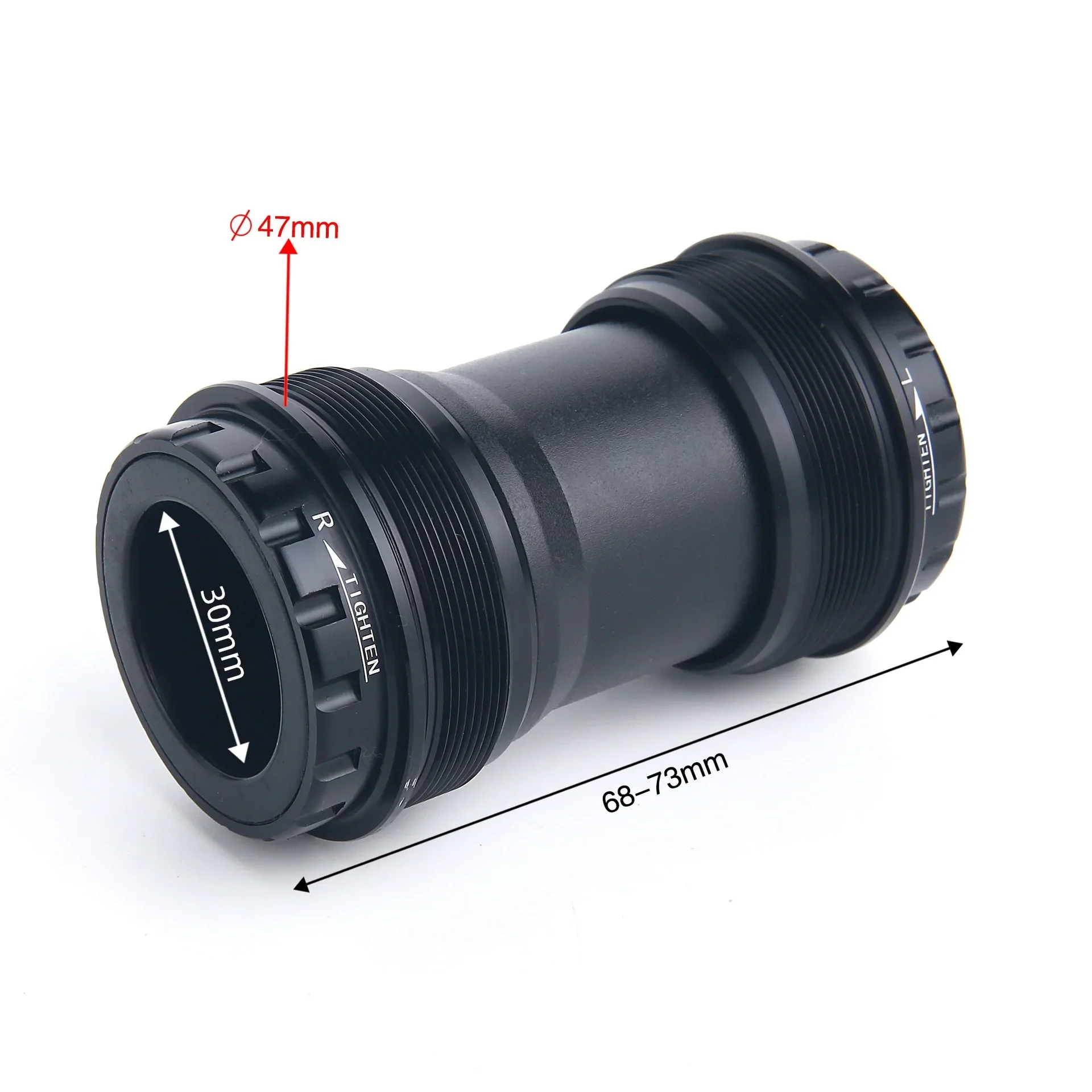 Bicycle T47 threaded central shaft, outer diameter 47mm, inner diameter 30mm crank disc