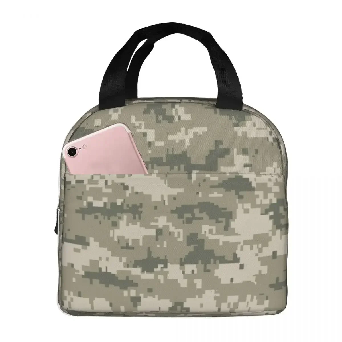 

Camouflage Camo Lunch Bags Portable Insulated Oxford Cooler Bag Thermal Picnic Lunch Box for Women Girl