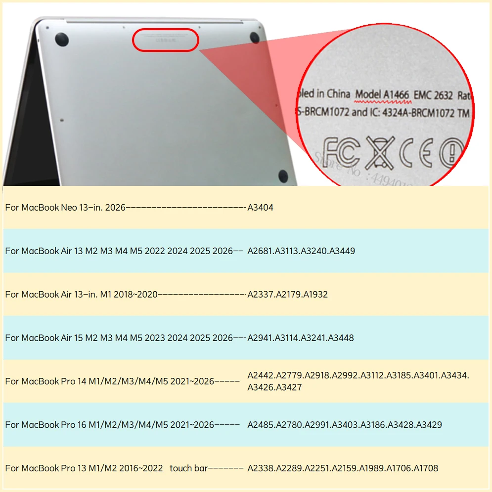 Caso do portátil para macbook pro 13 caso 2020 m1 a2338 m2 ar 13.6 toque id coque macbook air 13 caso funda pro 16 14 15 m3 2023 capa