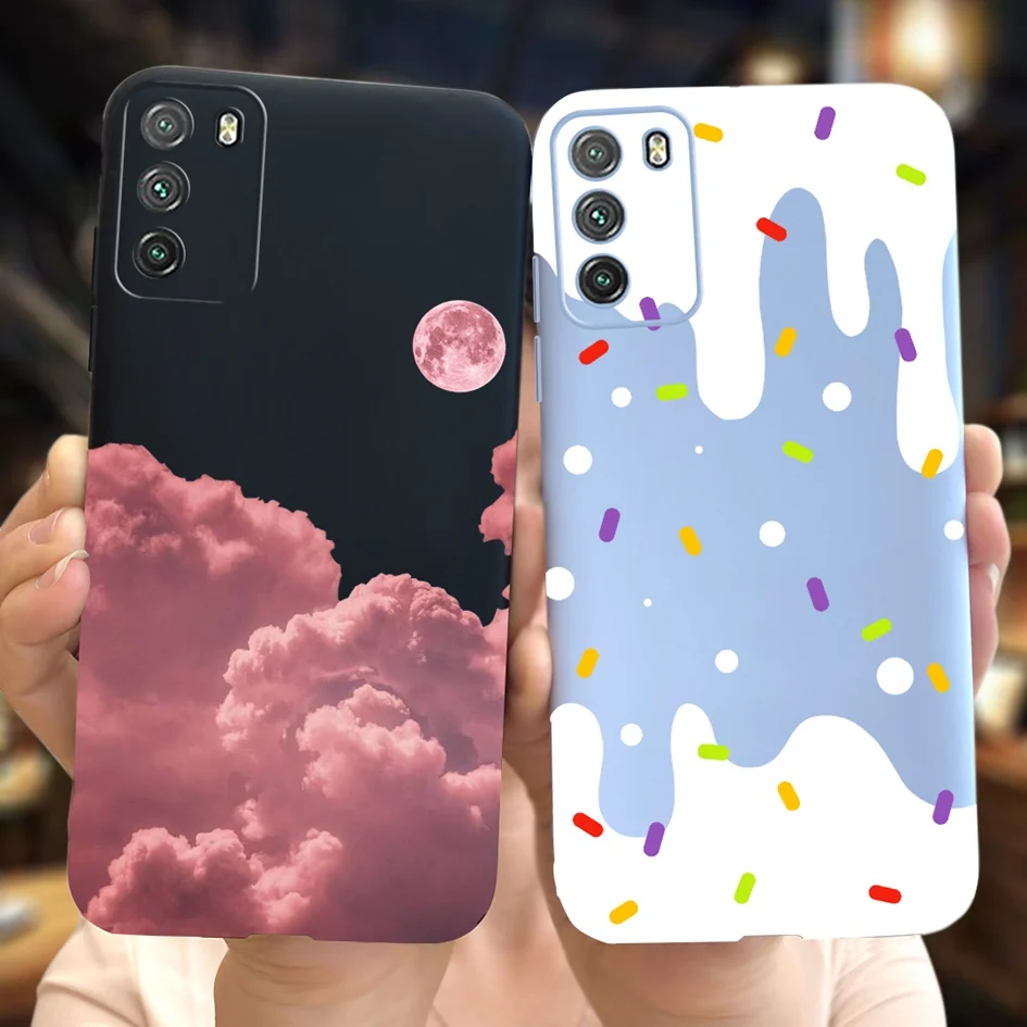 For Xiaomi Poco M3 Case Poco M3 Pro 5G Cover Fashion Cloud Moon Soft Silicone Back Cover For Xiomi Poco M3 M 3 PocoM3 Pro Bumper