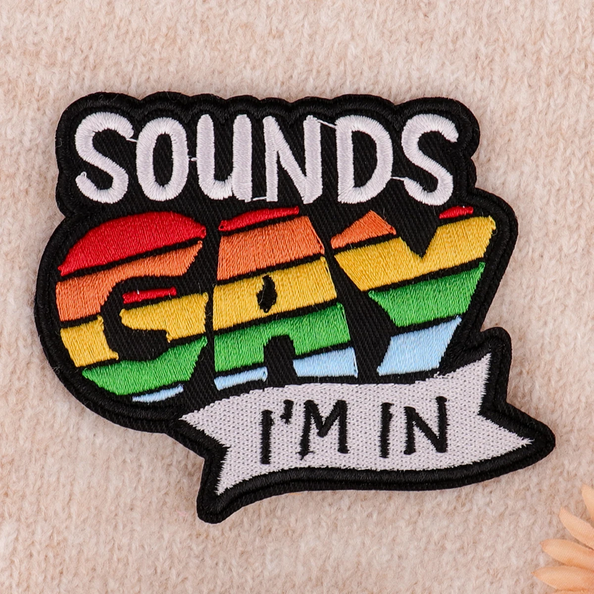 Rainbow Gay Patches On Clothes Black Cat Embroidered Patches Cartoon Sew Badges Iron On Patch DIY Clothing Accessories