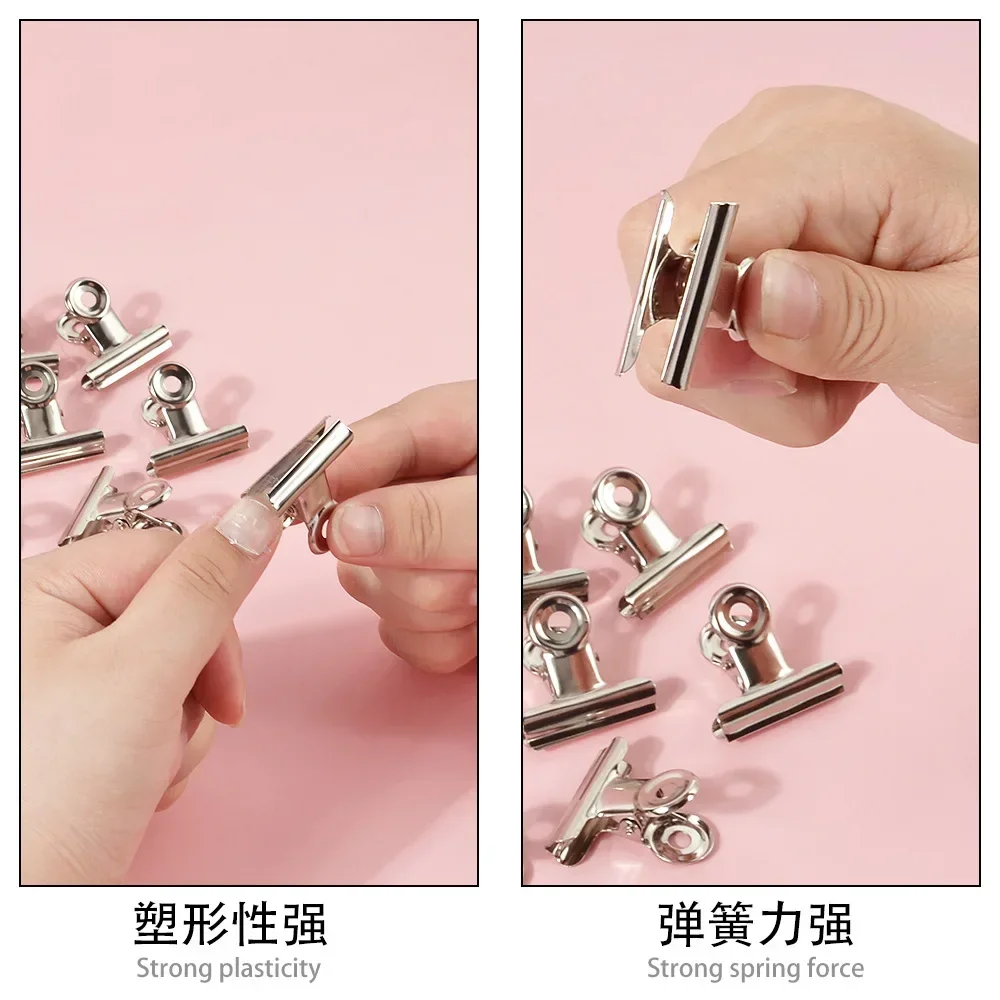 10PCS Nail Pinching Clips French Nail Form Tips Stainless Steel Acrylic Nails Pinchers Multi Function Tool Nail Art Tools