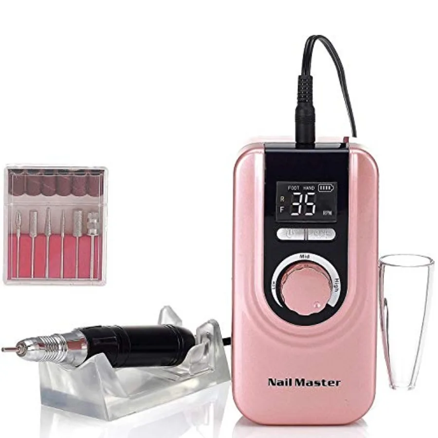 

Miss Sweet RPM35000 Professional Rechargeable Portable Nail Drill Acrylic Nail Machine Electric Nail File for Acrylic Rose Gold