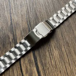 Solid 20mm Width Stainless Steel Watch Bracelet Deployment Clasp Suitable For SPB143/147 Dive Watch