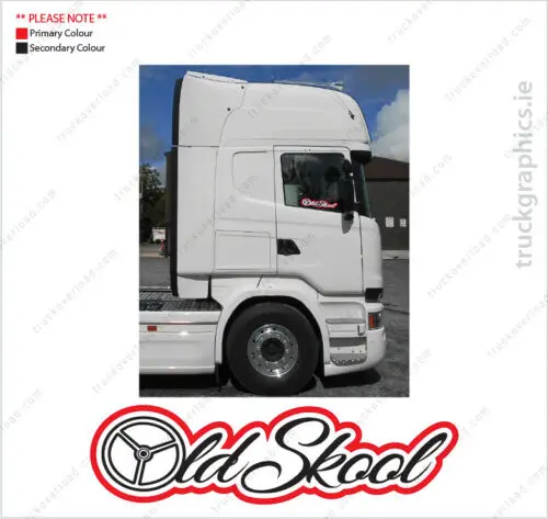 For 2Pcs Scania Old Skool window Sticker,Streamline,Graphic R/S Series,Next Gen(19)