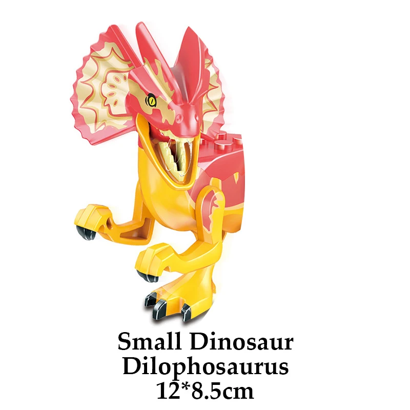 Jurassic Dinosaurs Tyrannosaurus Rex Wyvern Velociraptor Stegosaurus Building Blocks Toys For Children Dinosaur anime figure