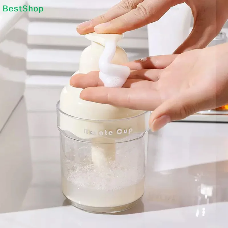 

♥Rotate Cup Foaming Dispenser: Facial Cleanser Bubble Maker for Shampoo/Hand Soap - Press Type Foam Bottle