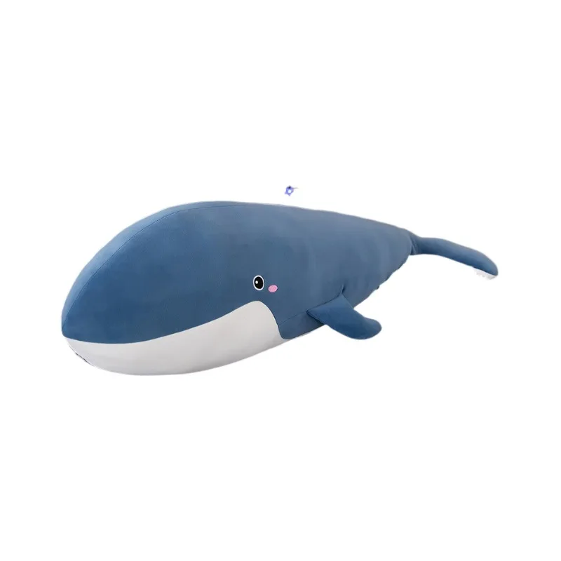 Kawaii Giant Whale Plush Stuffed Animal Doll Śliczna miękka poduszka Duża super miękka lalka Dekoracja pokoju Prezent urodzinowy Zabawki