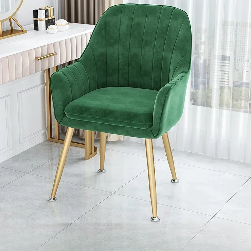 

Nordic Living Dining Chair Bedroom Interior Dresser Dining Chair Backrest Makeup Mobili Arredamento Casa Aesthetic Furniture