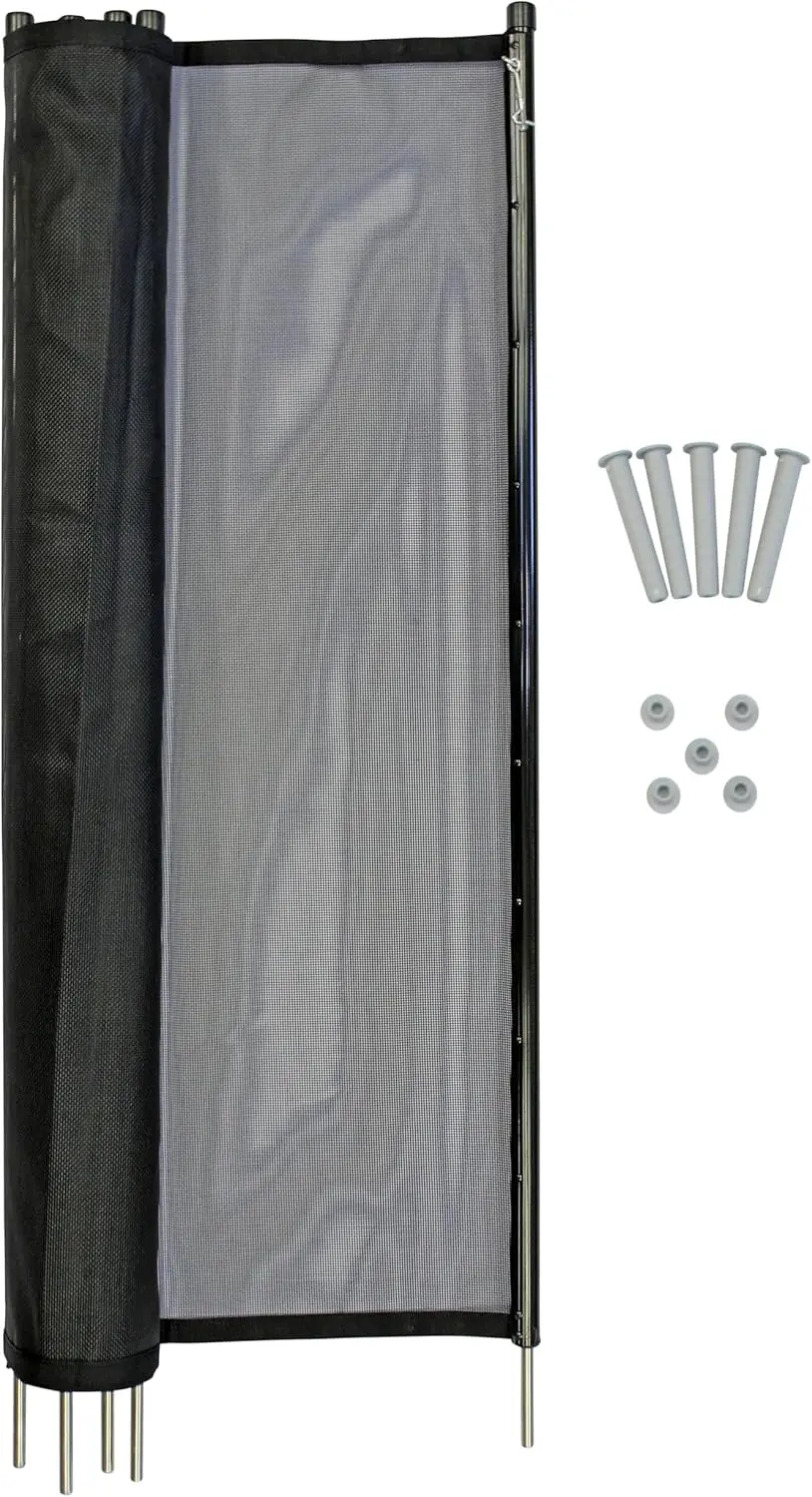 

4' x 12' Removable Pool Safety Fence, UL Certified to ASTM F2286 Standards, Easy DIY Installation with Protective Mesh