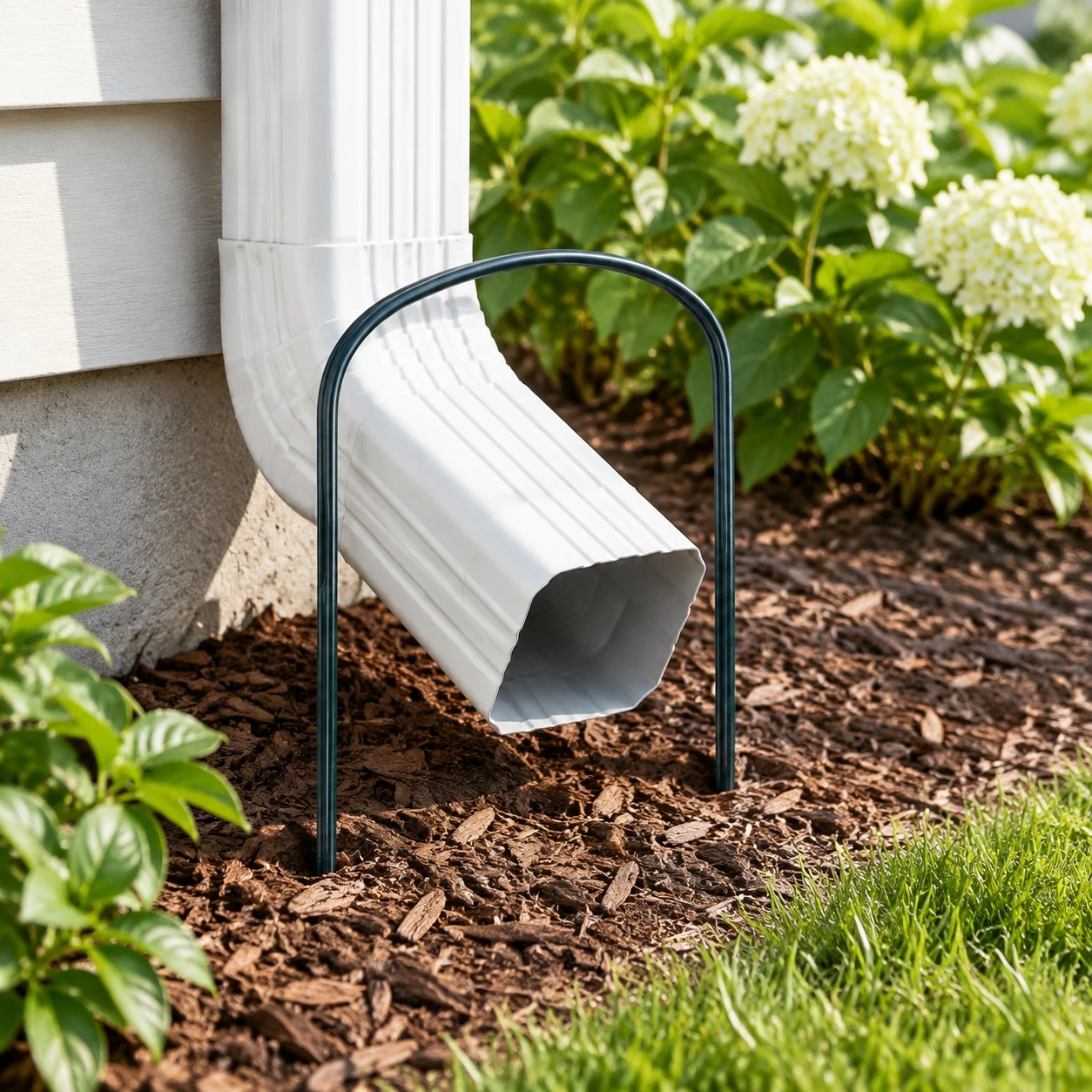 Galvanized Ground Anchors for Garden Lawn Homeowners 6 Pack U Shaped Downspout Stakes Carbon Steel Drip Tape Holders Durable