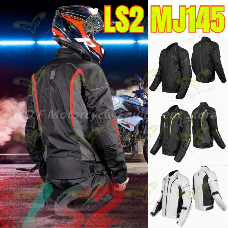 

Original LS2 Motorcycle Riding Suit Summer Men's Jacket Waterproof and Breathable Four Season Racing Suit Women's Jacket