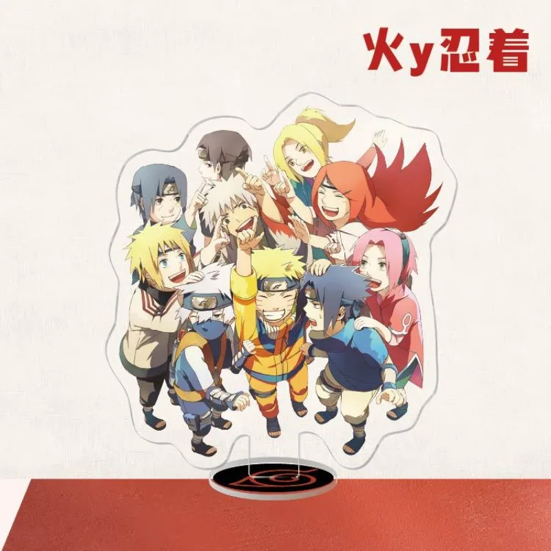 Anime japonês Naruto Kakashi Sasuke bonito padrão acrílico sinalização anime mercadoria pequeno presente