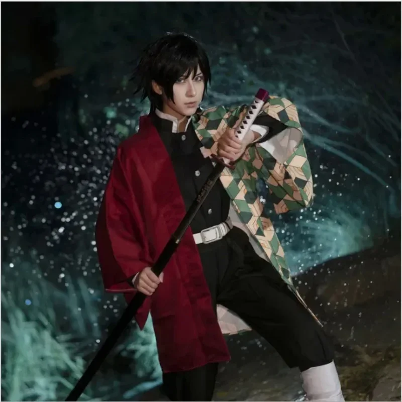 Anime Kimetsu no Yaiba Tomioka Giyuu Cosplay Costume Kimono Halloween Christmas Party Clothes Adult Kids