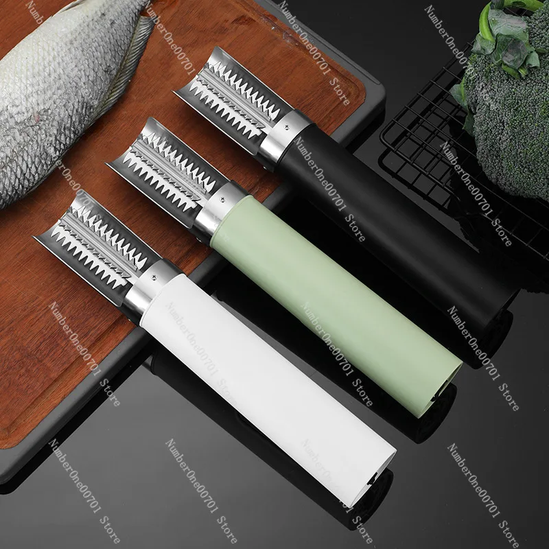 Cordless Electric Fish , Rechargeable Fish Scale Remover with 6000 RPM Motor, Professional  for Home & Commercial