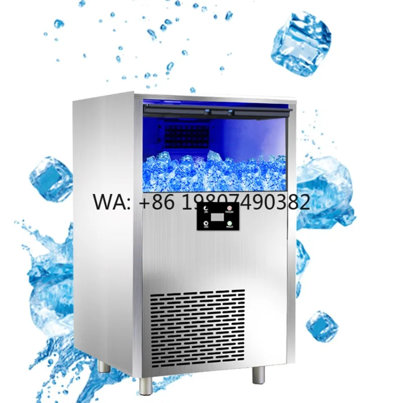

High Efficiency Industrial Ice Maker, Water Cooling Square Ice Machine, Easy Operation with Large Storage Capacity