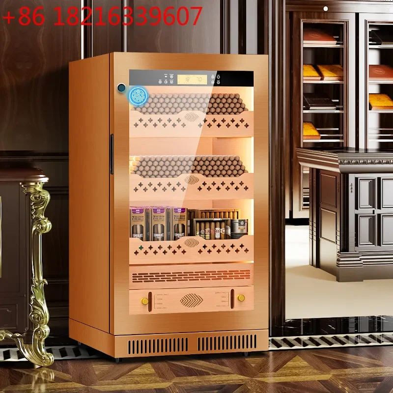 TAO Cigar cabinet Constant temperature and humidity Frost-free air-cooled large-capacity cedar wood liner Cigar storage cabinet