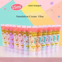 12pcs Cream Glue Handmade DIY Making Simulation Cream Homemade Mobile Phone Case Accessories Materials