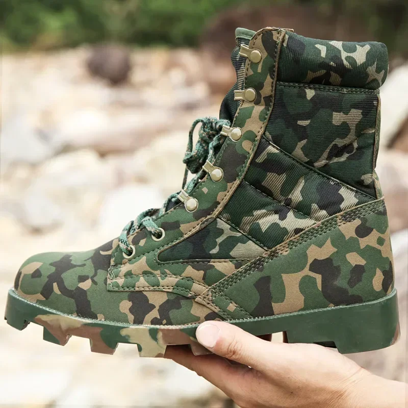 Men Sport Boots Camouflage Men\'s Mens Safety Shoes High Top Breathable Desert Footwear Men\'s Sneakers Boots Zapatillas Male