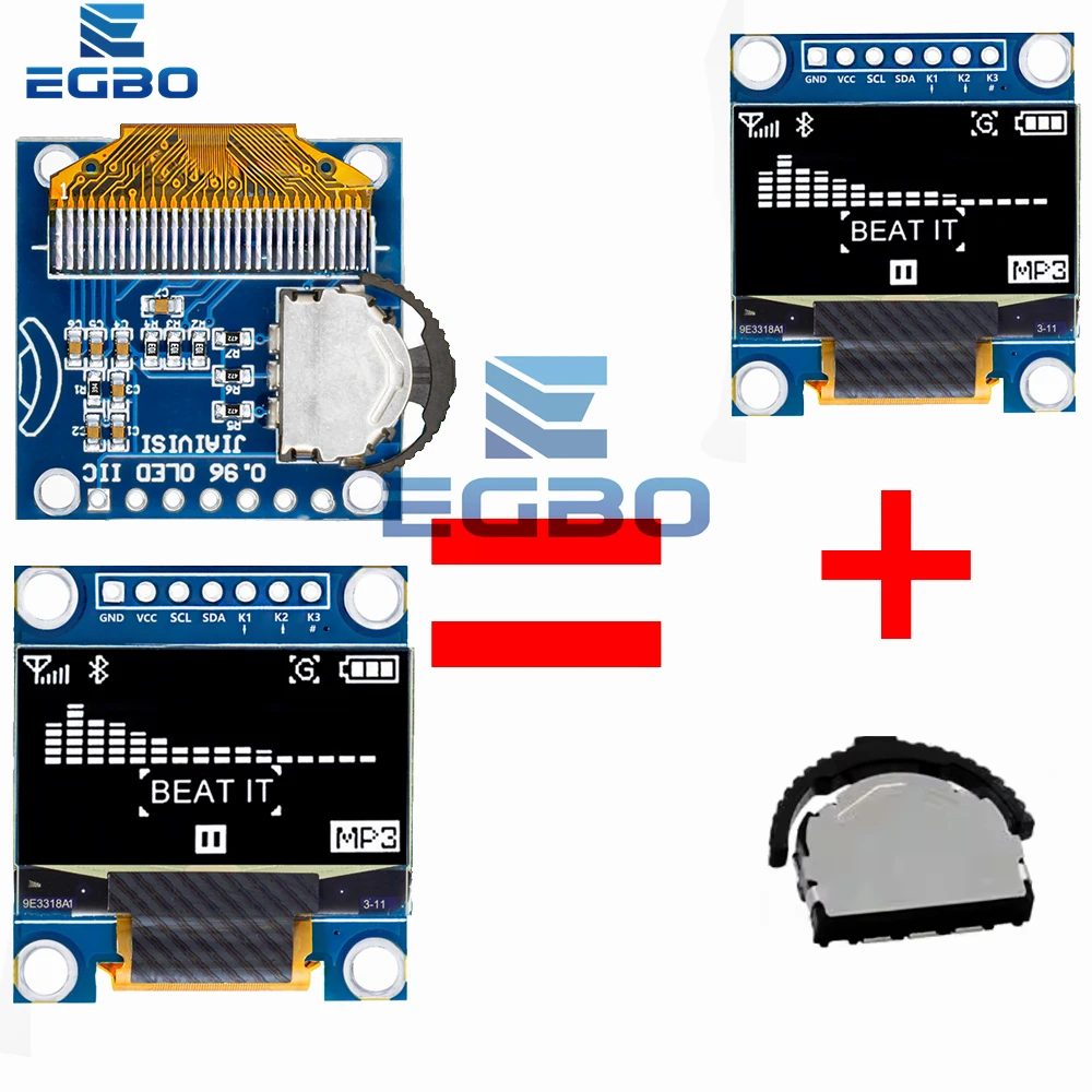 Módulo combinado SSD1315 con pantalla OLED de 0,96 pulgadas con codificador rotatorio y interruptor de dial de tres posiciones para Arduino