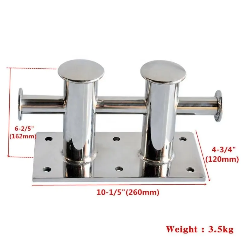 Double Cross Pile 316 Stainless Steel Mooring with Cable Pile Splint