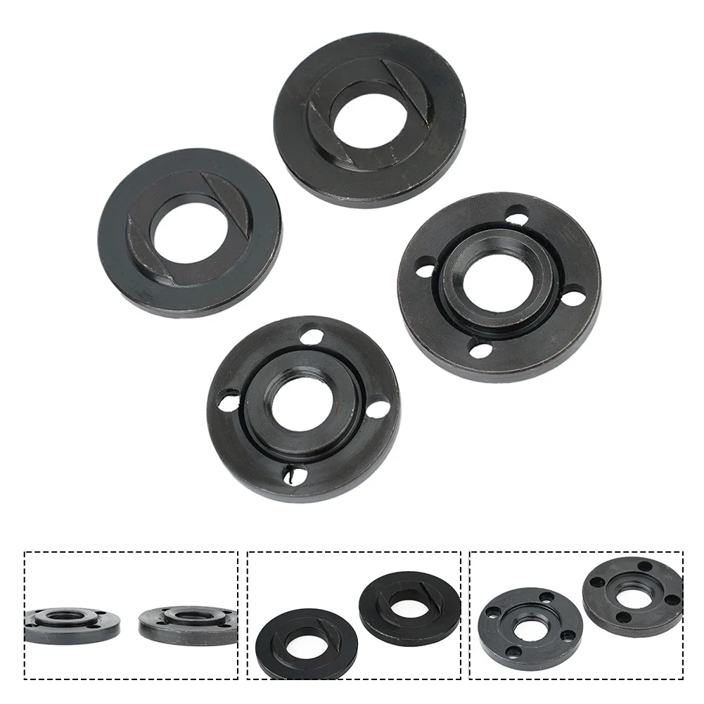 2pcs And 2pcs M16 Thread Angle Grinder Inner Outer Flange Lock Nuts Replacement For 14mm And 16mm Spindle Thread Lock Nuts