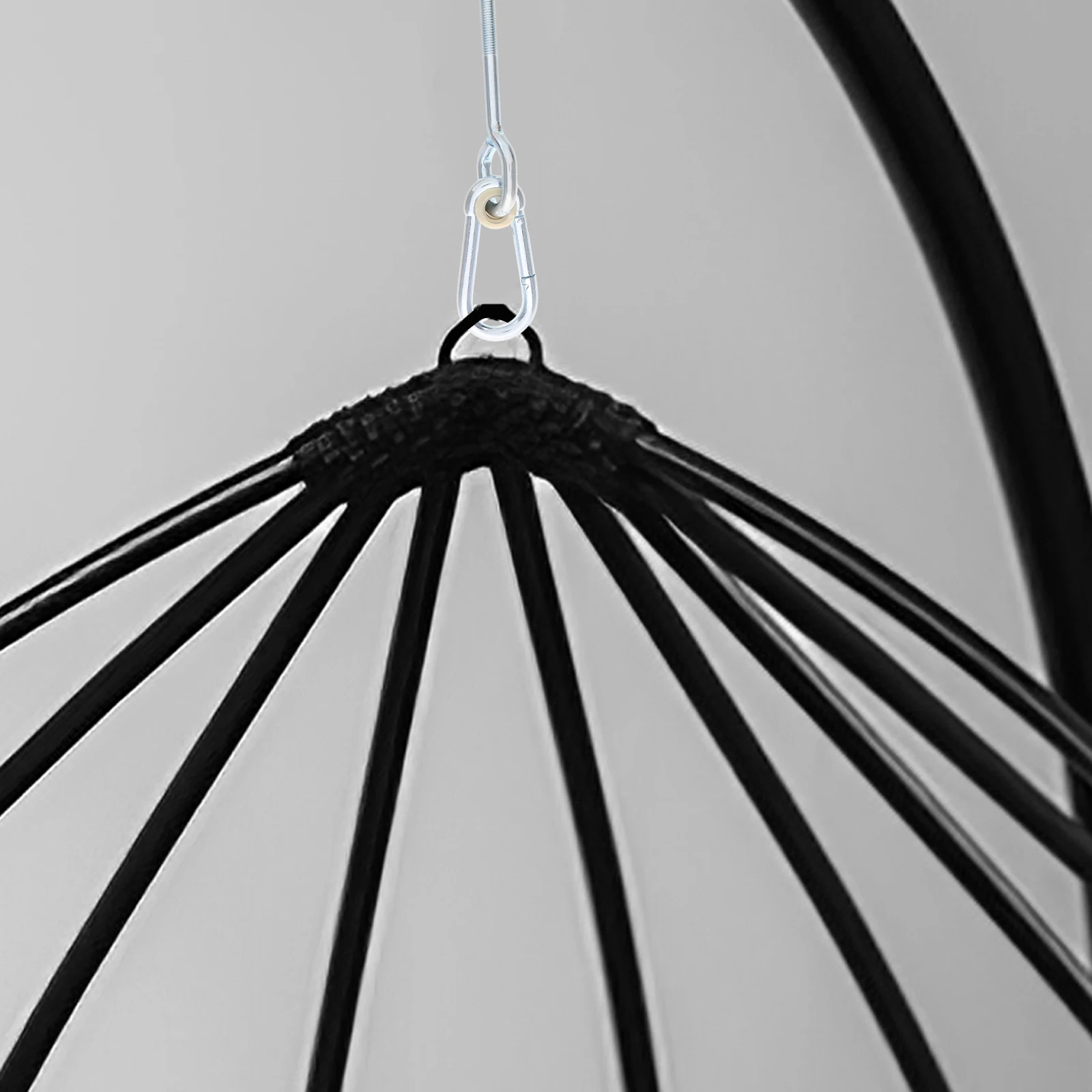 2 stücke Heavy Duty Schaukel Kleiderbügel Decke Montage Haken Metall Hängematte Hängen Hardware Robuste Schwenk Aufhänger Für Veranda Schaukeln