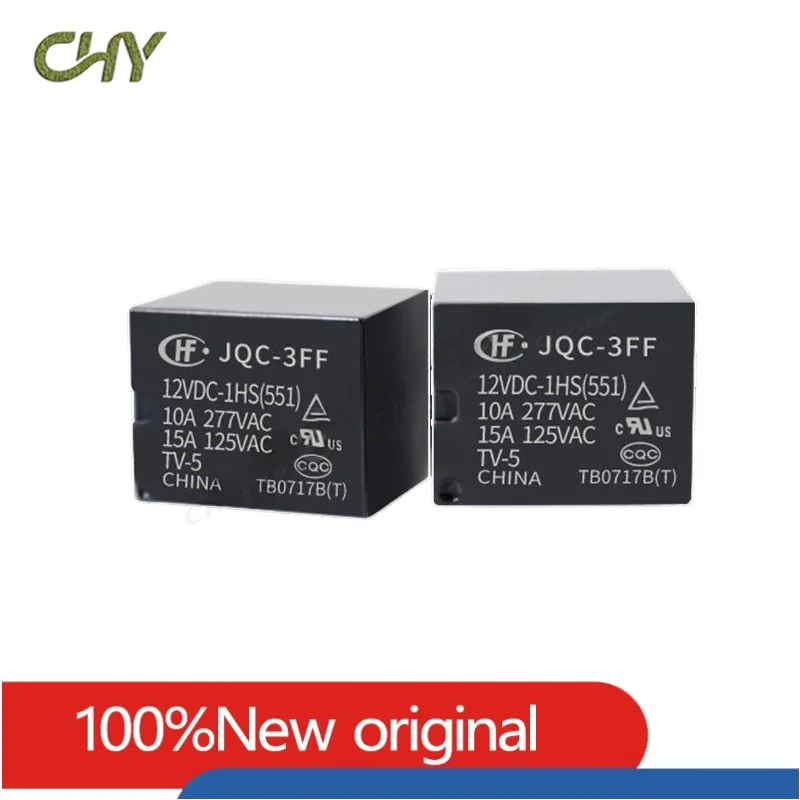 5pcs Industrial electronic circuit board DIY Jqc / hf-3ff-5 005 009 12 012 24 024 VDC - 1zs 1hs relay for household appliances