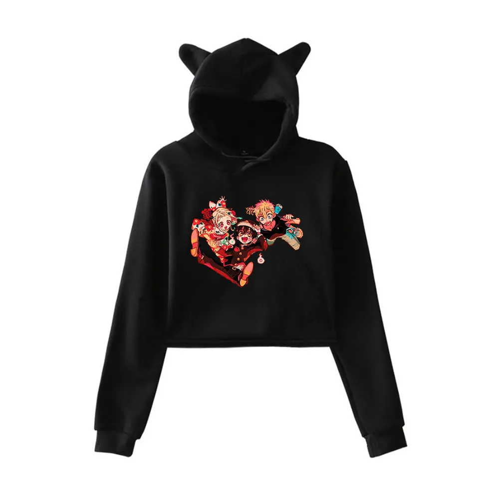 Toilet-bound Hanako-kun Season 2 Hoodie Vintage 90s Streetwear Hoodie Merch Hoodies Fashion Sweatshirts for Girls Cat Ear Crop