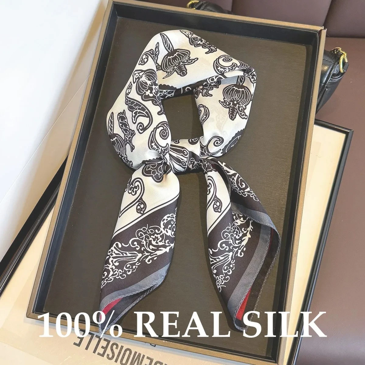 

100% Pure Silk Square Scarf Summer Sun Protection Scarves Shawl Hijab Headband Pashmina Poncho Neckerchief Headkerchief Bandana