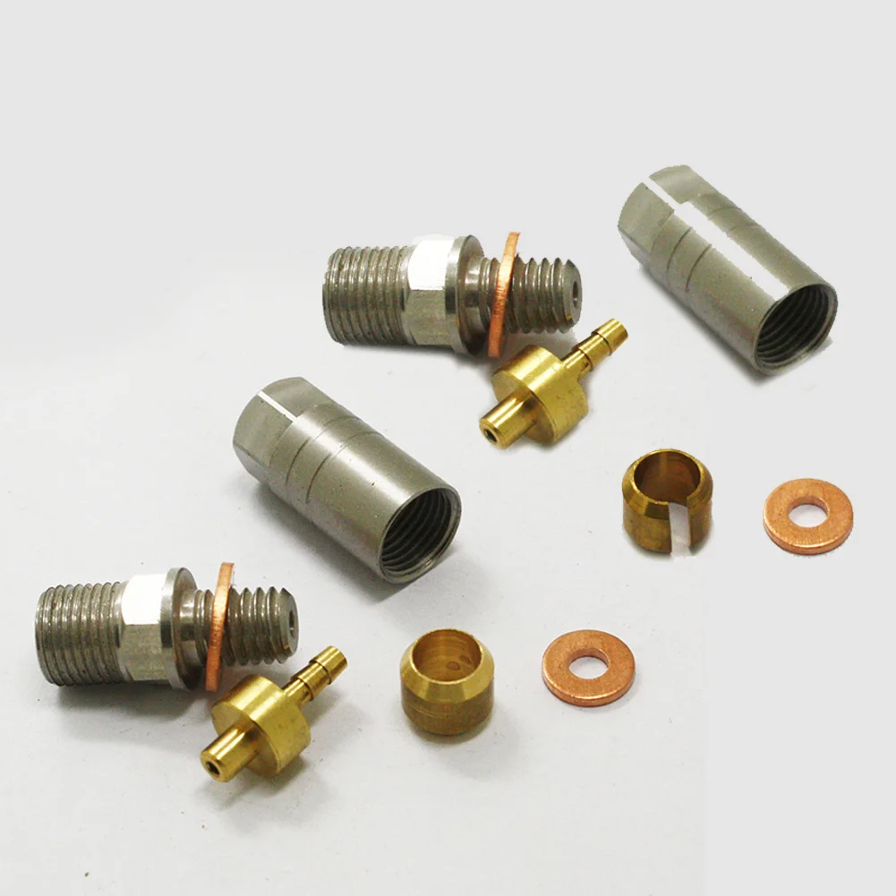 

Reliable Hydraulic Brake Connector Fitting Set for HOPE TECH3 V4E4X2 Bikes Made from Strong Copper and Stainless Steel