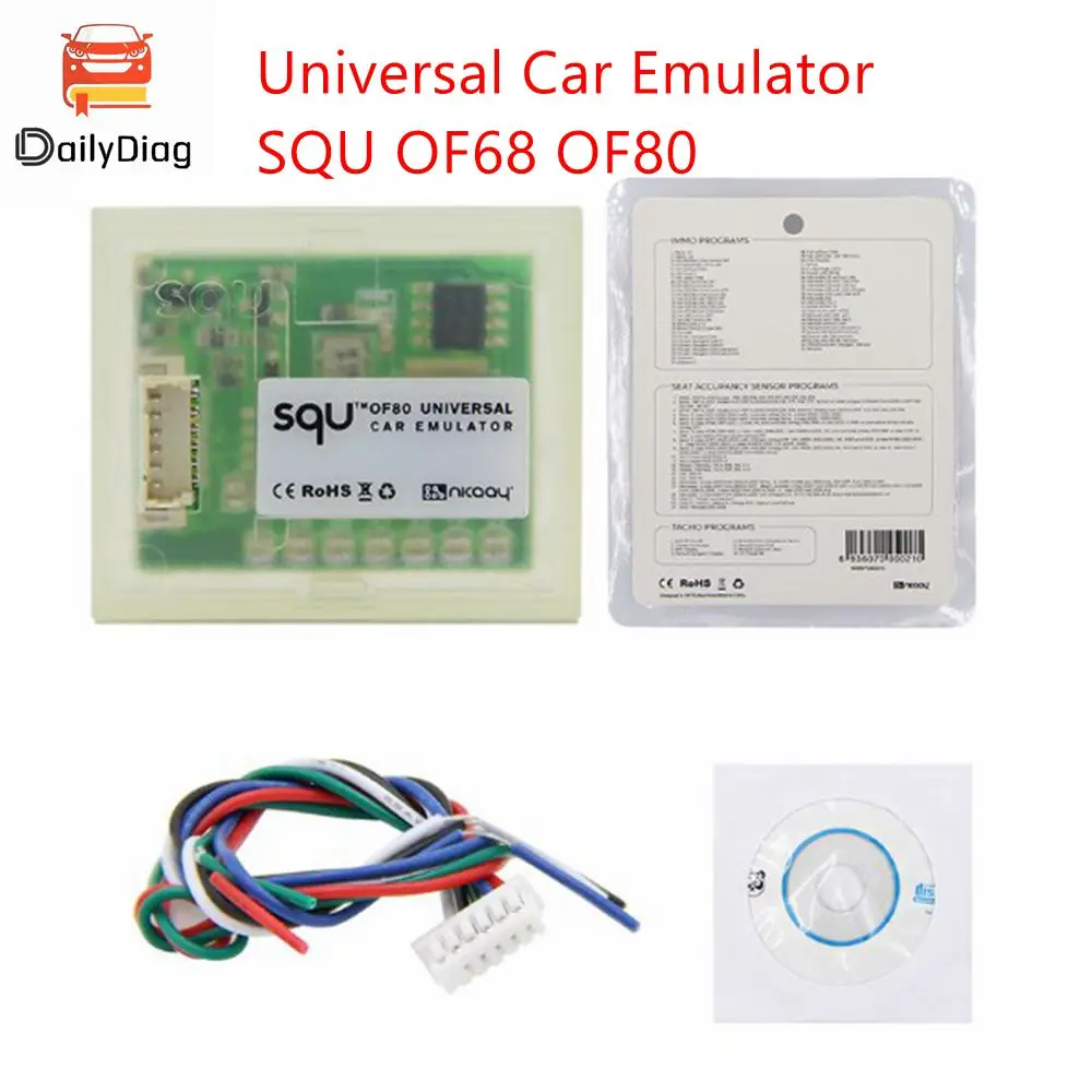 

SQU OF68 OF80 Universal Car Emulator Signal Reset Immo Programs Place ESL Diagnostic Seat Occupancy Sensor For Multi-Brand Cars