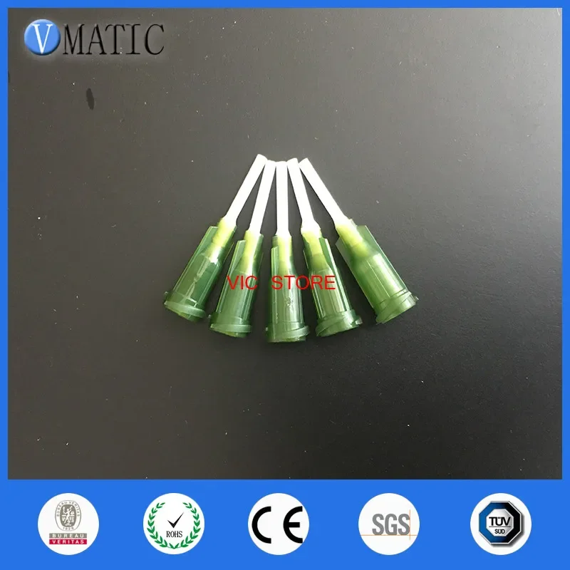 Free Shipping 100Pcs 1/2 Inch (0.5'') 14G Polypropylene Flexible Dispensing Needle Plastic Tip