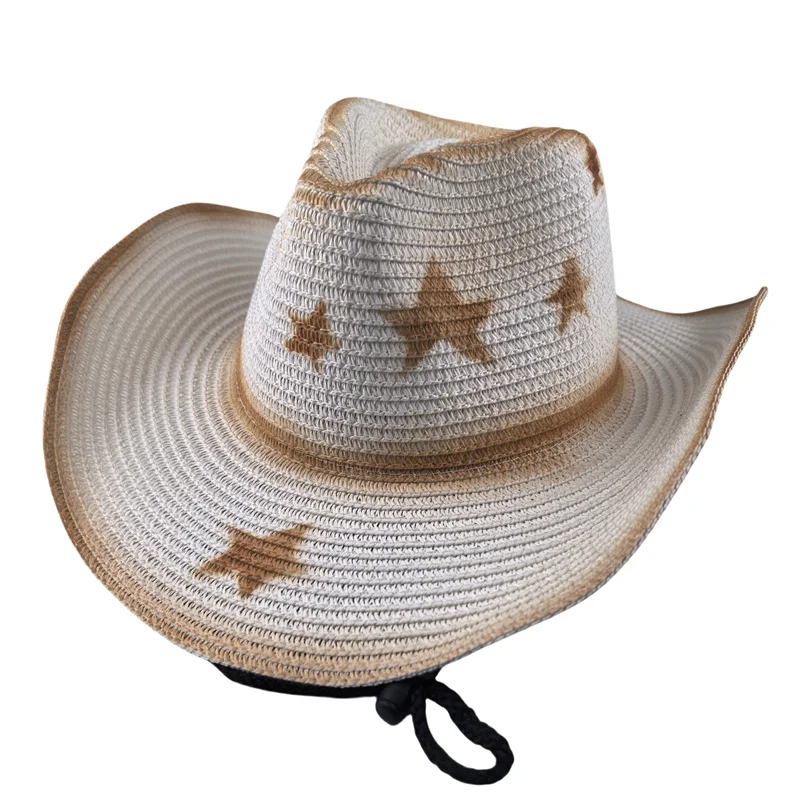 

Cowboy Hat Cowboy Western Cowgirl Cowboy Accessories Straw Summer Outdoor Sun Protection Casual Sombrero Vaquero Sombrero Hombre