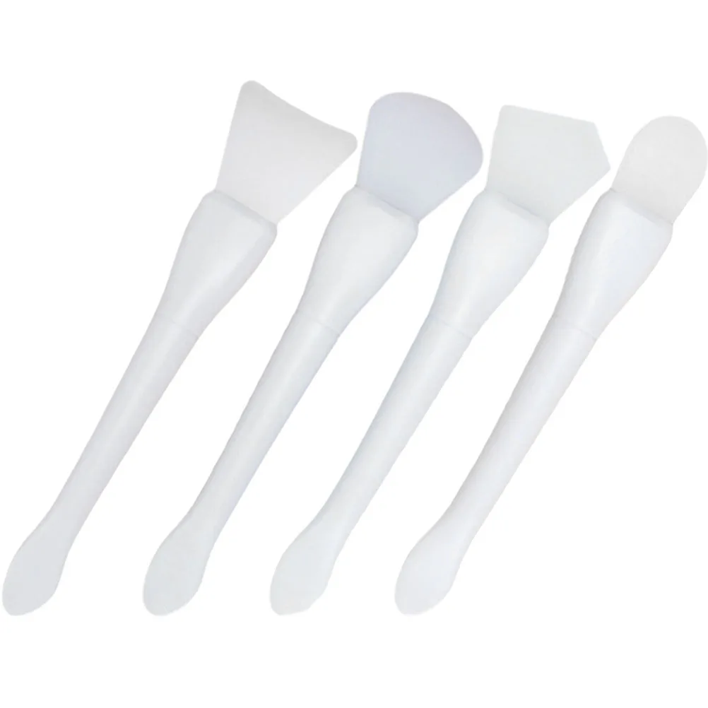 4 stuks gezichtsmasker applicators siliconen schoonheidshulpmiddelen voor huidverzorging draagbare moddermaskerborstel make-upborstel voor tweeërlei gebruik dames