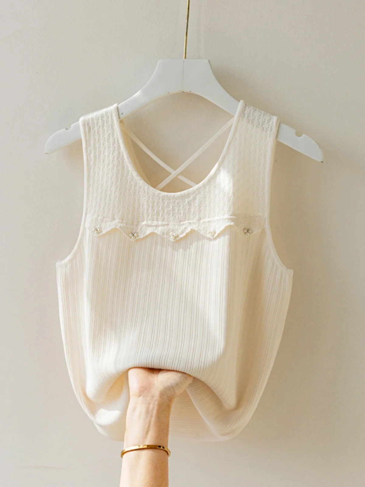 حجم كبير المرأة الحرير الجليد حزام سترة مثير الصليب بال الدانتيل أعلى Svel قاعدة irt الكورية Sle فضفاضة تناسب ارتداء اليومي