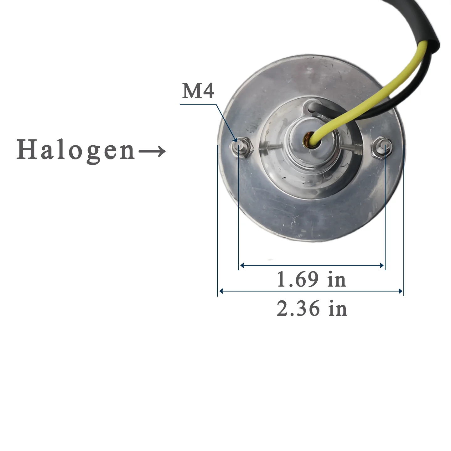 Golf Cart parts 6cm Round Golf Cart Tail Light 12V Halogen Amber Rear Brake Reverse Turn Signal Universal For Club Car EZGO