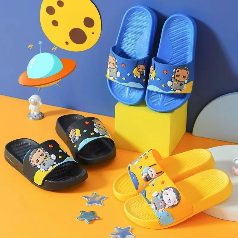 2026 Cartoon Children Slippers Boy Girls Casual Shoes Flat Beach Water Shoes Indoor Soft Kids Cute Flip Flops for Boy Girl