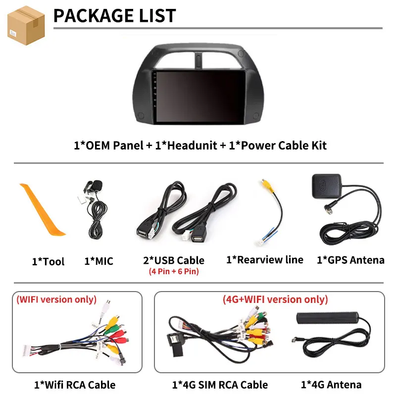 أندرويد 15 راديو السيارة لتويوتا RAV4 2 CA20 CA20W XA20 2000 - 2003 نظام تحديد المواقع مشغل وسائط متعددة نافي رئيس وحدة لاسلكية Carplay Auto BT #2
