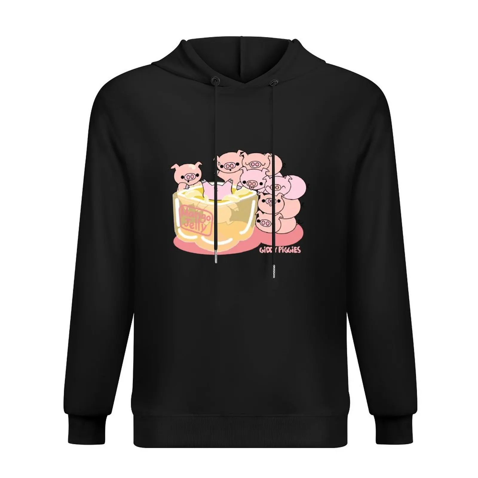 

The Giddy Piggies Eat Mango Jelly Hoodie men's coat autumn korean autumn clothes winter clothes tracksuits