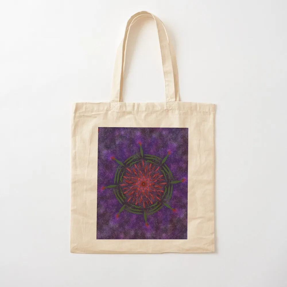 

Moonlit Pollen Bloom Tile Tote Bag shoping bag canvas Customizable Custom Canvas