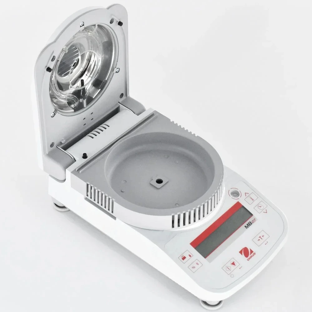 

Ohaus Grain Chemical Pharmaceutical Moisture Analyzer Halogen Heat Source 90g 0.001g 0.01% RS232 Moisture Meter Tester